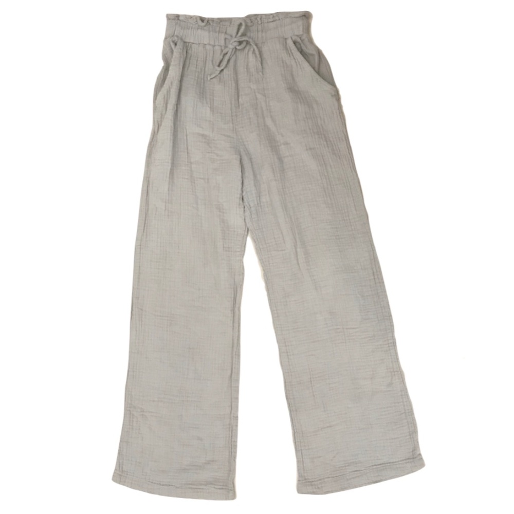 2/$29 Sincerely Jules pants cotton gauze size small wide leg drawstring - Picture 4 of 7